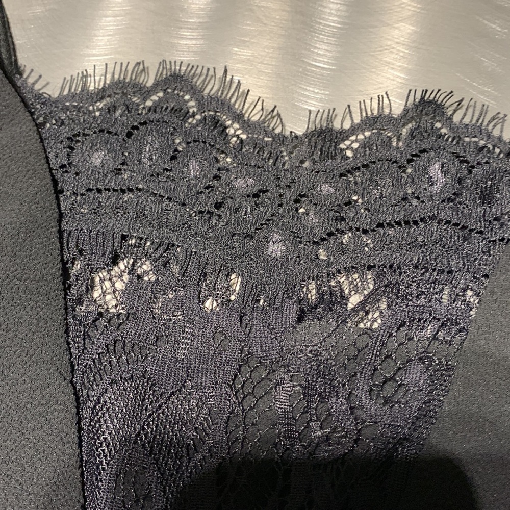 Bisou Bisou by Michele Bohbot Black Lace Panel Dress Size 4 NWT - Picture 11 of 13